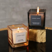 Aromatherapy Candle Soy Wax Four-color Small Square Cup Fragrance Gift Hand Gift
