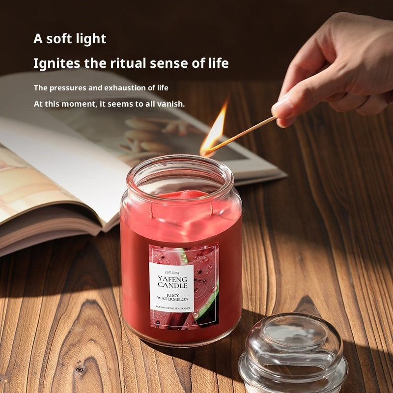 Christmas Best-Selling Large Jar 550g Candle Fragrance Essential Oil Smoke-Free Soy Wax High-End Gift