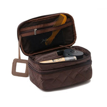 Double diamond cosmetic bag