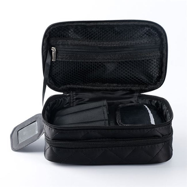 Double diamond cosmetic bag
