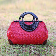 Retro Travel Beach Bag Hand-Woven Bag Female Bag