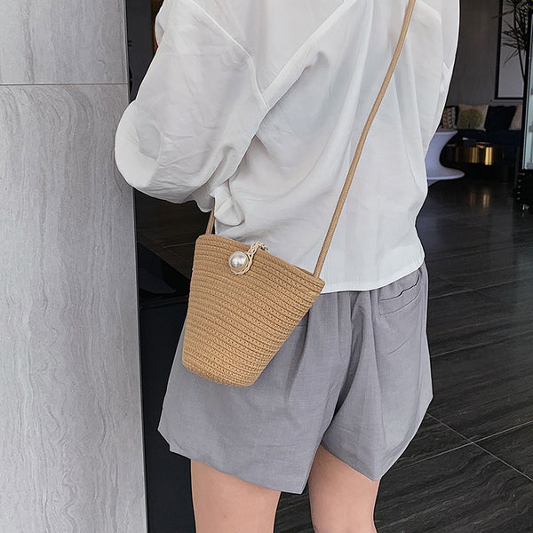 Summer Straw Woven Bag Cross Bag Shoulder Messenger Bag