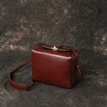 Square Box Bag Retro Leather Female Bag Messenger Bag