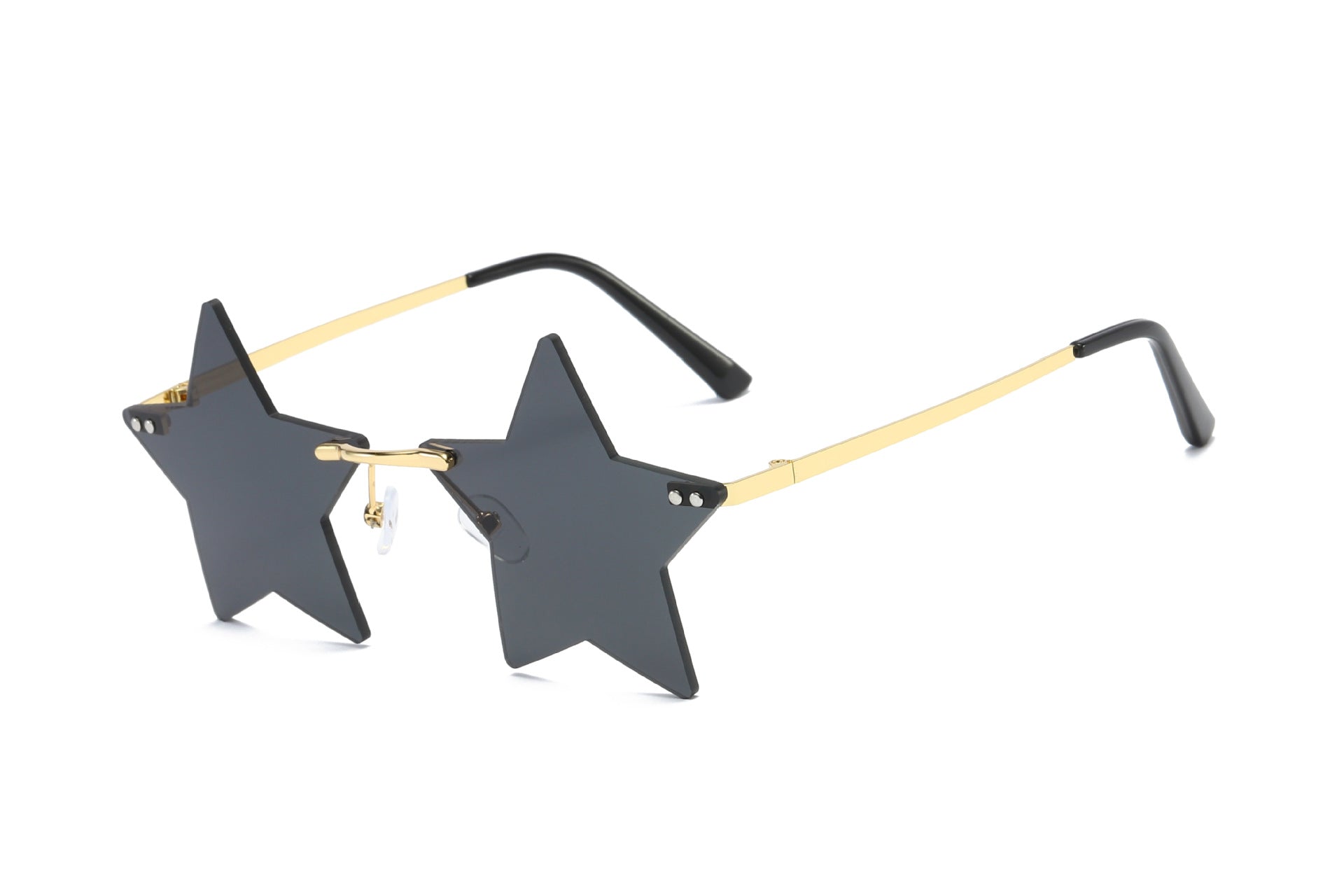 Rimless Star Fashion Small Sun glasses