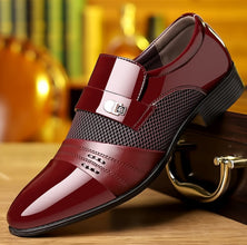 Men's shoes leather shoes