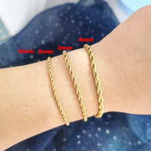 Anchor Clasp Bracelet Women Men Stainless Steel Twist