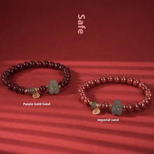 Natural Hetian Jade Cinnabar Bracelet For Men And Women