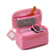 Double diamond cosmetic bag