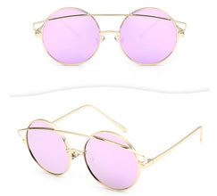 F078 impulse metal children's high quality sunglasses fashion children's sunglasses real film reflective UV400 glasses