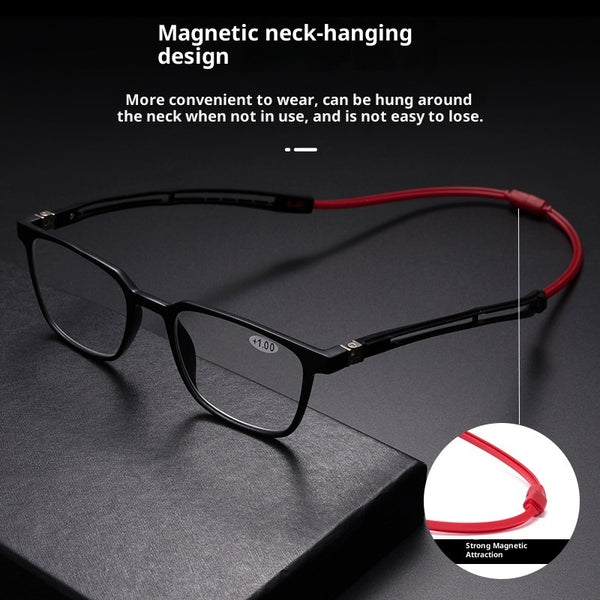 Tr90 Halter Reading Glasses Non-slip Multi-functional Sports Light Lens Folding