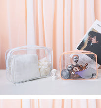 PVC Transparent Makeup Bag, Semi-transparent PVC Bag, Portable Storage Bag, Labubu Bag