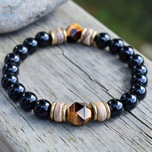 Tigereye Cut Obsidian Bracelet For Men And Women