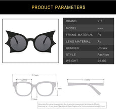Fashion Concave Shape Butterfly Glasses