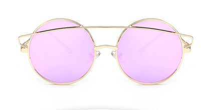F078 impulse metal children's high quality sunglasses fashion children's sunglasses real film reflective UV400 glasses