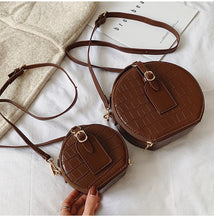 Textured stone shoulder bag