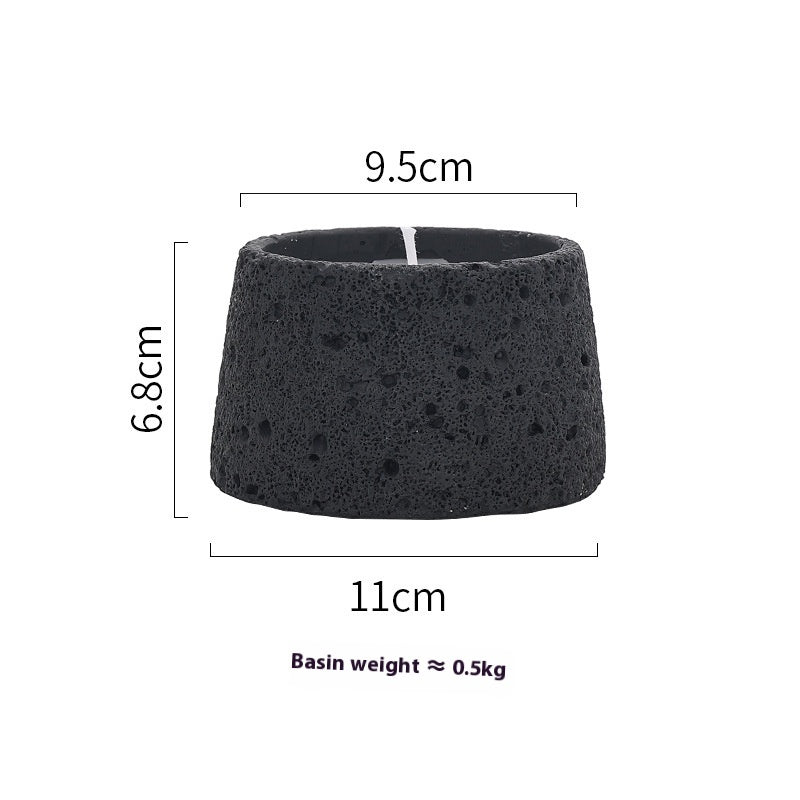 Home Decorative Crafts Candle Holder Cement Aromatherapy Candle Cup