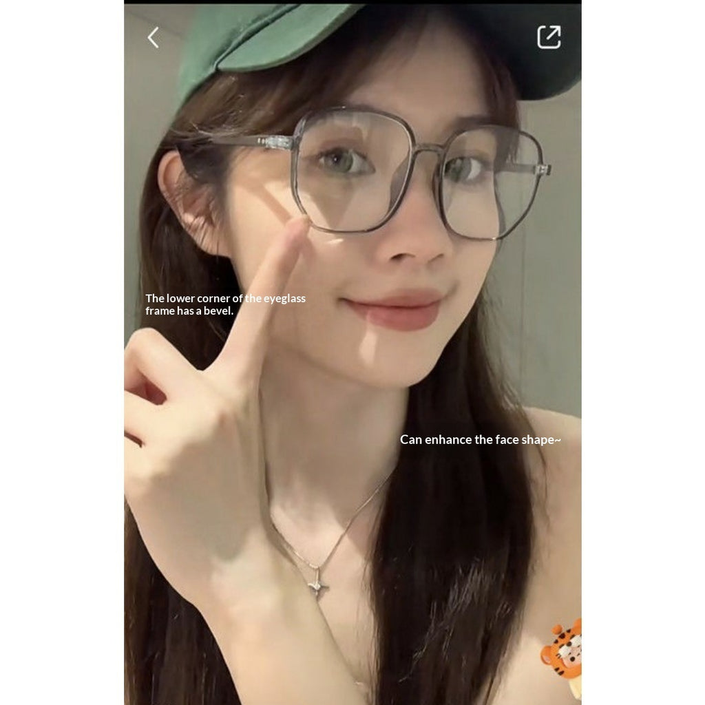 Lijia Korean Version Large Frame Anti Blue Light Goggles, Internet Famous, Same Color Changing Glasses 1535-3