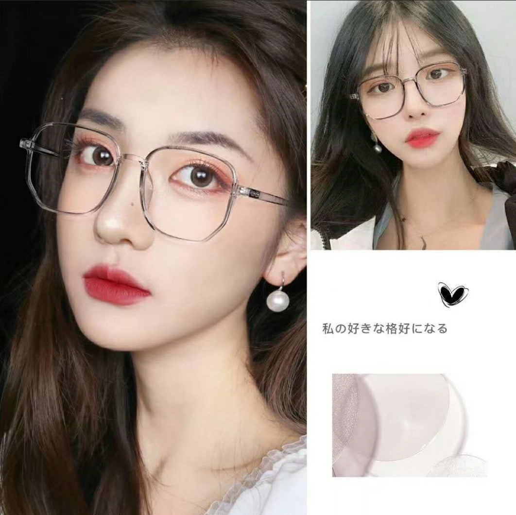 Lijia Korean Version Large Frame Anti Blue Light Goggles, Internet Famous, Same Style Glasses 1535