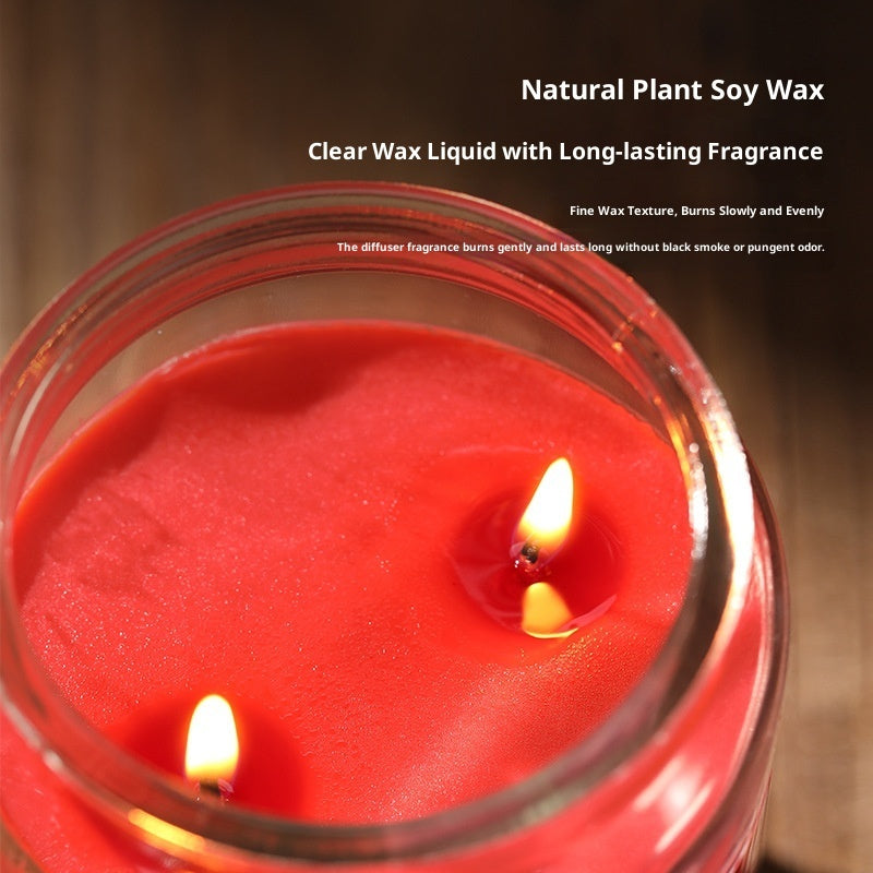 Christmas Best-Selling Large Jar 550g Candle Fragrance Essential Oil Smoke-Free Soy Wax High-End Gift