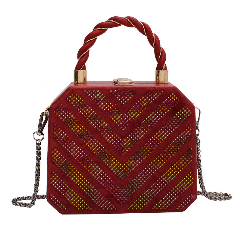 Simple Shoulder Bag Messenger Bag Metal Buckle Female Bag