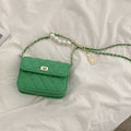 Lingge Chain Bag Fashion Small Square Bag Shoulder Bag Messenger Bag