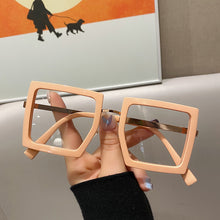 Korean Version Of The Netflix Model Thick Frame Square Anti-blue Light Glasses Frame Female