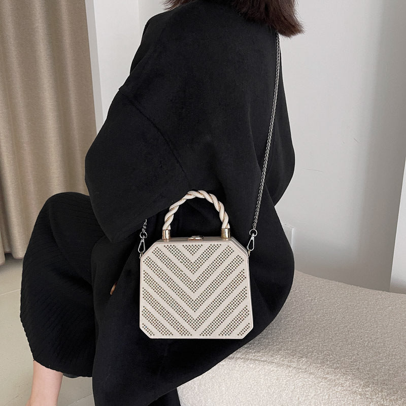 Simple Shoulder Bag Messenger Bag Metal Buckle Female Bag