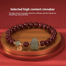 Natural Hetian Jade Cinnabar Bracelet For Men And Women