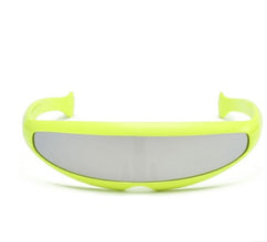 Personality Sunglasses Laser Glasses Men Women Sunglass Robots Silver Lens Sun Glasses Men's Driving Goggles Glasses