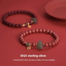 Natural Hetian Jade Cinnabar Bracelet For Men And Women