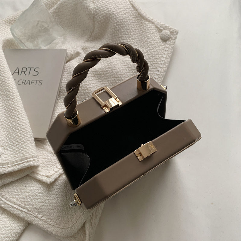 Simple Shoulder Bag Messenger Bag Metal Buckle Female Bag