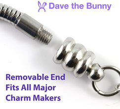 Don't Let Anyone Dull Your Sparkle Snake Chain Charm Bracelet