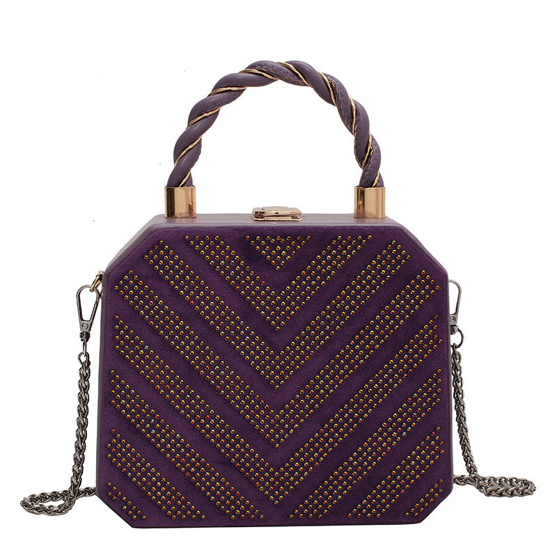 Simple Shoulder Bag Messenger Bag Metal Buckle Female Bag