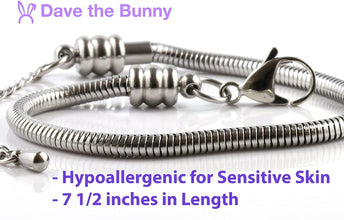 Scuba Diver Gifts | Diver Diving Flippers Stainless Steel Snake Chain Charm Bracelet a Great Scuba Bracelet for Women and Men