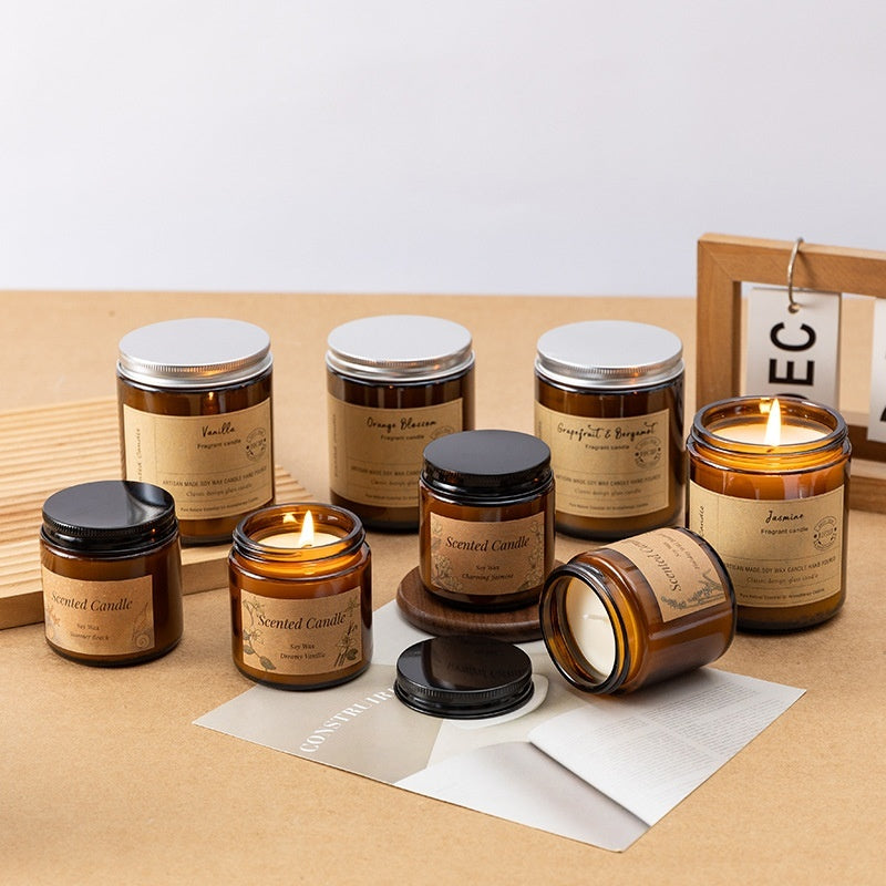 Glass-cup Scented Candle Gift Set With A Premium Feel