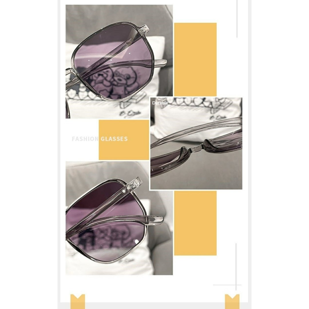 Lijia Korean Version Large Frame Anti Blue Light Goggles, Internet Famous, Same Color Changing Glasses 1535-3