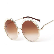 Large Frame Round Frame Women's Sun Glasses True Film Ink Mirror Flat Light Mirror