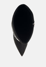 BASSO Party Diamante Studded Stiletto Boots