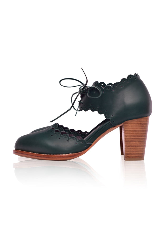 Dance Queen Leather Heels (Sz. 6 & 12)