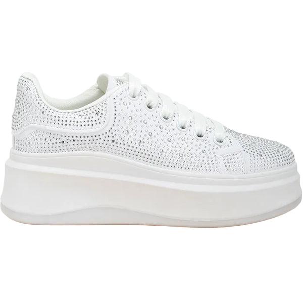 Jitter Bug Rhinestones Embellished Chunky Sneakers