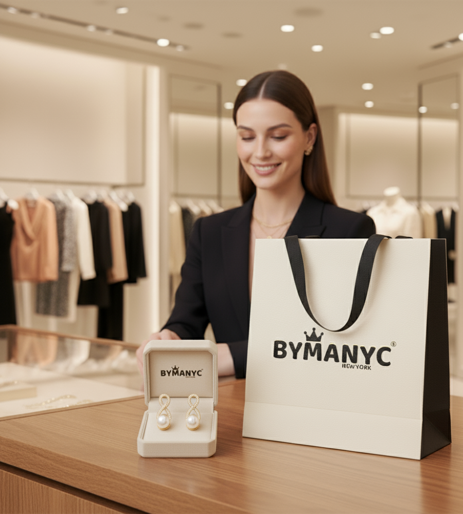 Pearl Drop Earrings Majestic SOHO BYMANYC ® New York