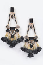 MEATPACKING Blossom Bling Rhinestone Party Drop Earrings: BYMANYC NY