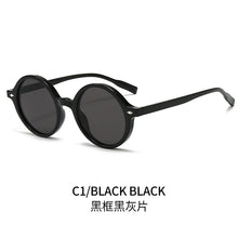 Retro Oval Sun Glasses Y2g Pure Champagne Sunglasses Female Cross-border Fashion