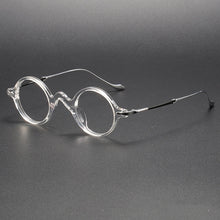 Sheet Metal Eyeglass Frame Fashion Retro Small Face With Myopic Glasses Option Pure Titanium Glasses Rim Men