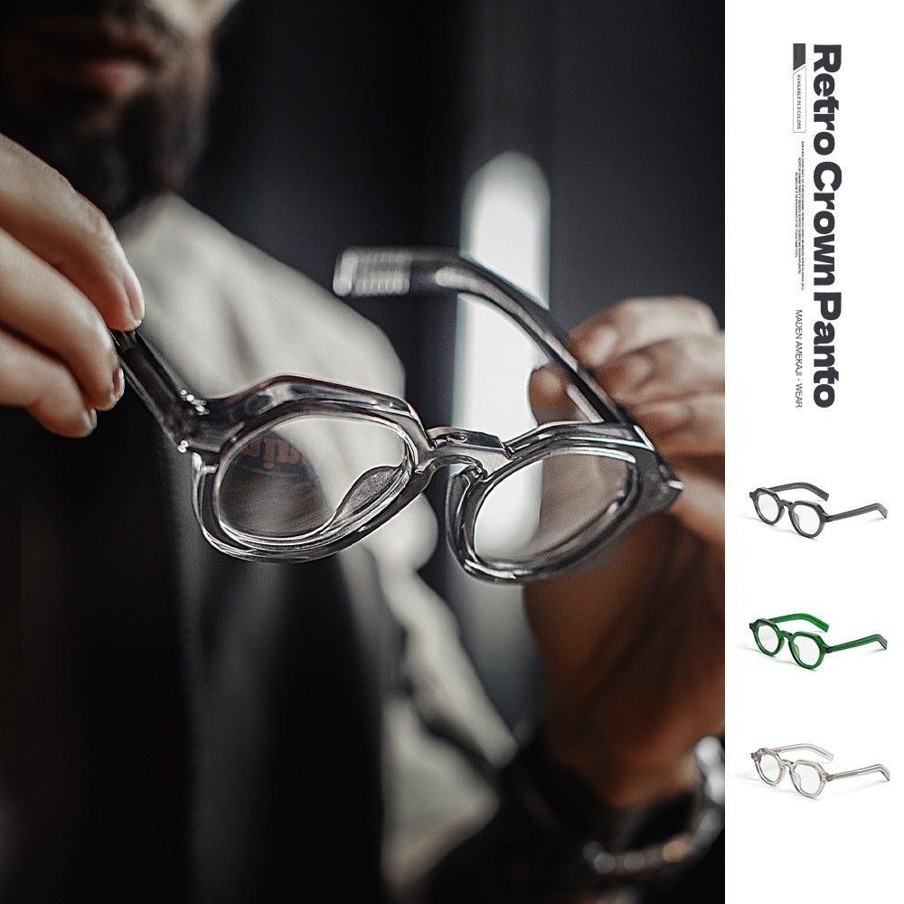 Maden Mens American Retro Classic Acetate Frame