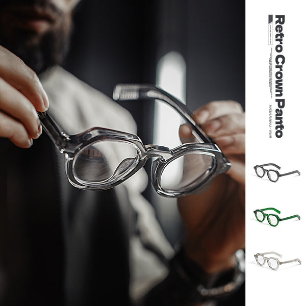 Maden Mens American Retro Classic Acetate Frame