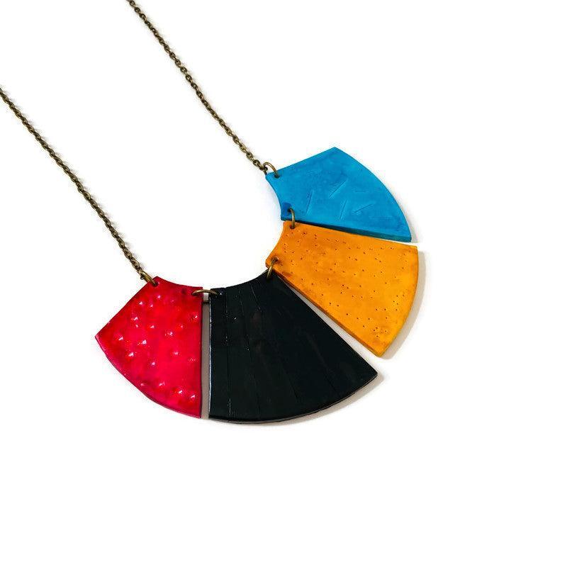 Bold Fringe Necklace Handmade