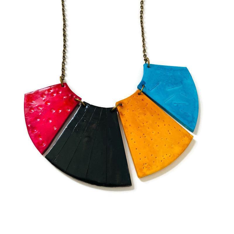 Bold Fringe Necklace Handmade