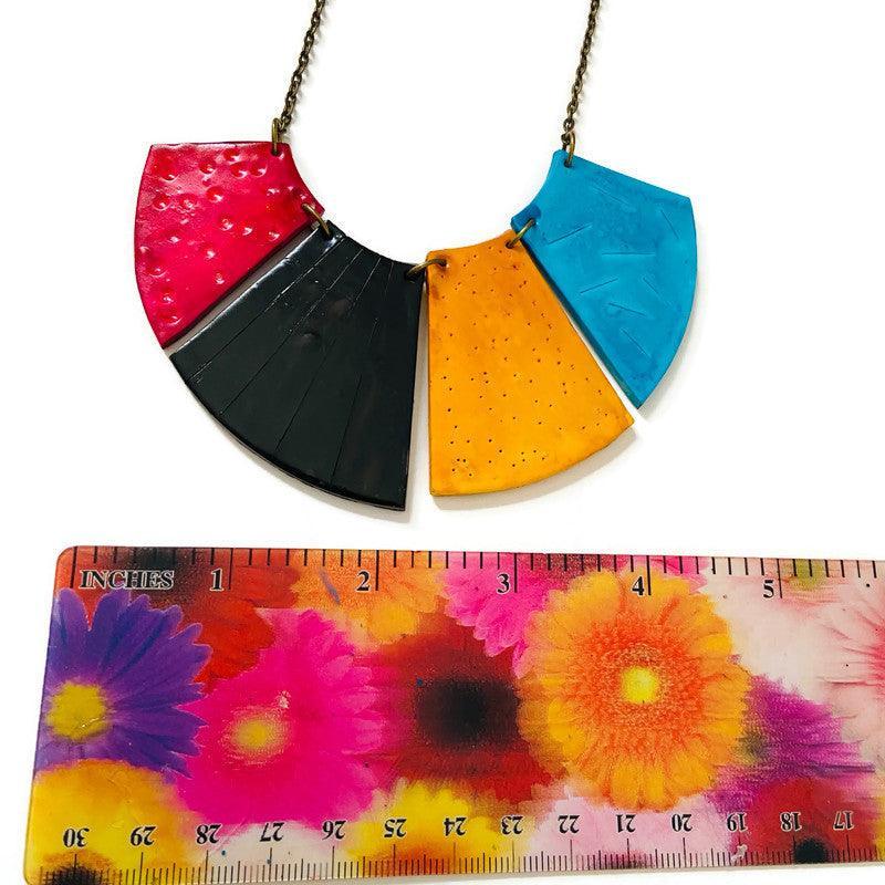 Bold Fringe Necklace Handmade