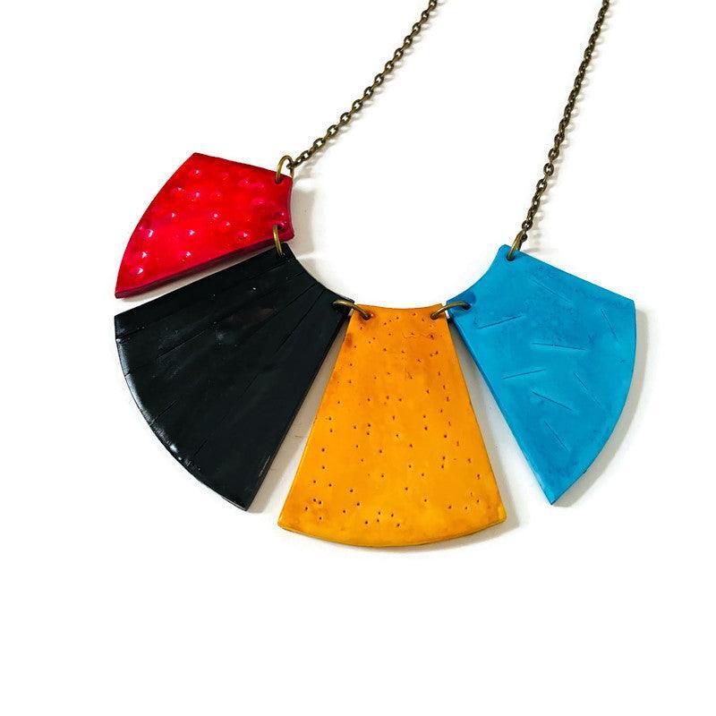 Bold Fringe Necklace Handmade